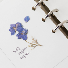 Load image into Gallery viewer, Pressed Flower Sticker - Larkspur