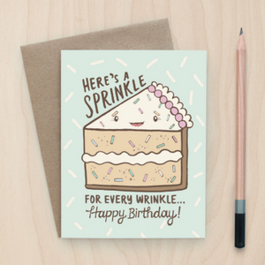 Sprinkles and Wrinkles - Greeting Card