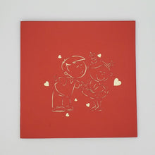 Load image into Gallery viewer, Cute Cartoon Couple - Pop Up Card