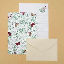 Load image into Gallery viewer, Grass Butterfly Letter Paper Set