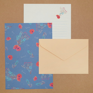 Blue Happy Letter Set