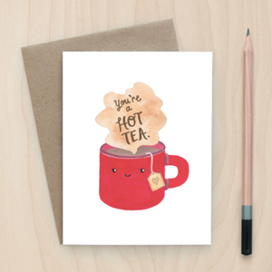 Hot Tea - Greeting Card