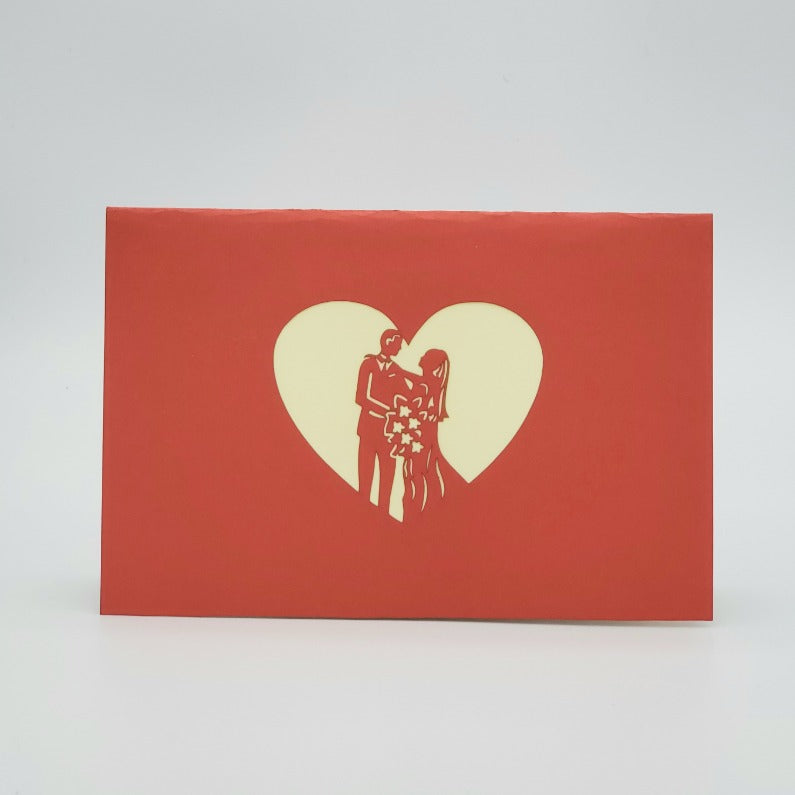 Cherry Blossom Wedding - Pop Up Card