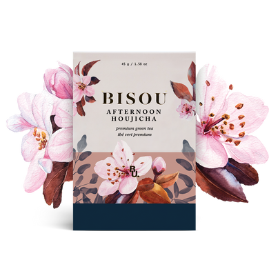 Afternoon Houjicha - Premium Green Tea - Bisou Bar (15 tea bags)