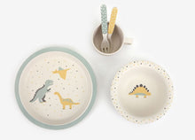 Load image into Gallery viewer, Bamboo Kids Dinner Set ver.2 - Dinosaur