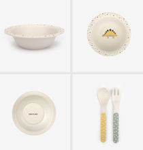 Load image into Gallery viewer, Bamboo Kids Dinner Set ver.2 - Dinosaur