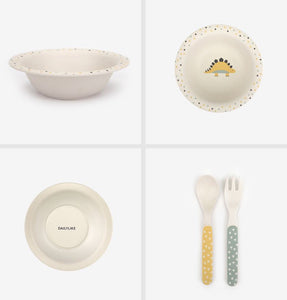 Bamboo Kids Dinner Set ver.2 - Dinosaur