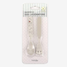 Load image into Gallery viewer, Bamboo Kids Spoon and Fork - Jaws