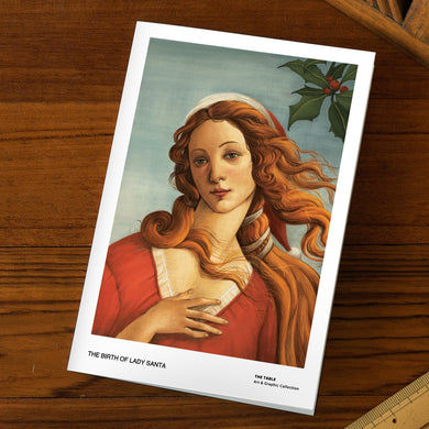 The Birth of Lady Santa - Greeting Card