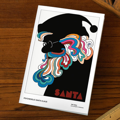 Psychedelic Santa Claus - Greeting Card