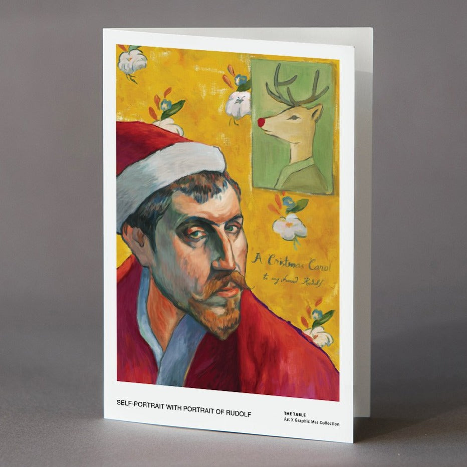 Self Portrait With Portrait of Rudolf - Greeting Card – Hanji Gifts