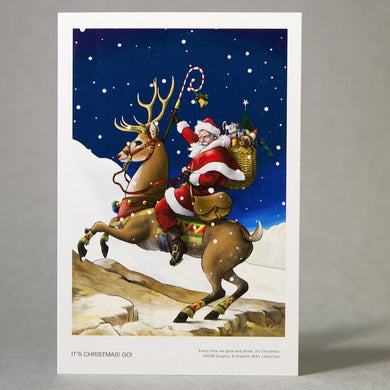It's Christmas! GO! - Greeting Card