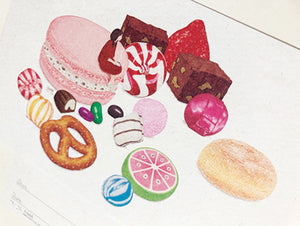 Candy and Chocolate Postcard