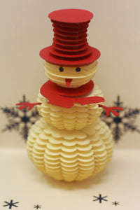 Snowman in Red Scarf