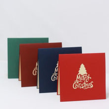 Load image into Gallery viewer, Christmas Tree with Cylindrical Gift - Pop Up Card