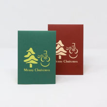 Load image into Gallery viewer, Colourful Buttons Snowman - Pop Up Card