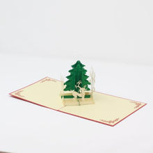 Load image into Gallery viewer, White Deer in Forest - Pop Up Card