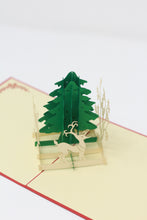 Load image into Gallery viewer, White Deer in Forest - Pop Up Card