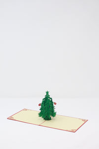 Merry Christmas Bushy Pine Tree