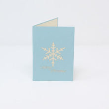 Load image into Gallery viewer, Ice Blue Snowflake - Pop Up Card