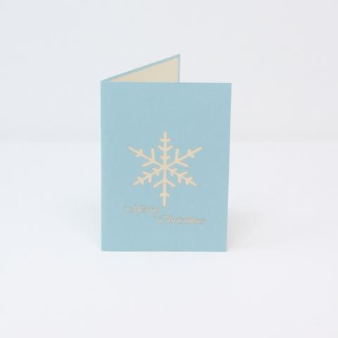 Ice Blue Snowflake - Pop Up Card