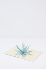 Load image into Gallery viewer, Ice Blue Snowflake - Pop Up Card