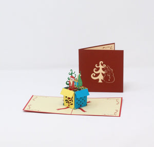 Christmas in a Box - Pop Up Card