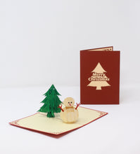 Load image into Gallery viewer, Big Snowman with Pine Tree