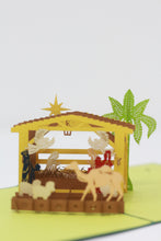Load image into Gallery viewer, Nativity Scene - Pop Up Card