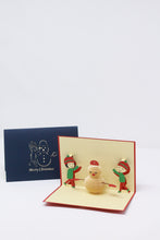 Load image into Gallery viewer, Building a Snowman - Pop Up Card