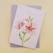 Load image into Gallery viewer, Thank You Pink Flower - Mini Greeting Card