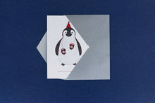 Load image into Gallery viewer, Red Hat Penguin Card