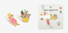 Load image into Gallery viewer, Enamel Pin Set - Flower Shop