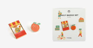Enamel Pin Set - Fruit Store