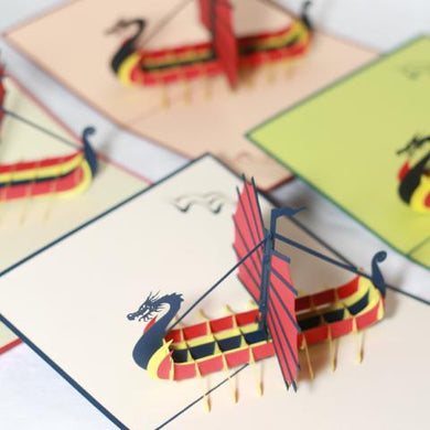 Dragon Ship - Pop Up Card
