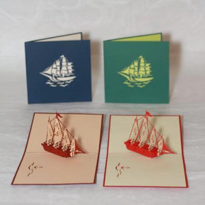 Ship with Many Sails - Pop Up Card