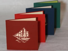 Load image into Gallery viewer, Ship with Many Sails - Pop Up Card