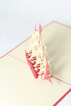 Load image into Gallery viewer, Ship with Many Sails - Pop Up Card