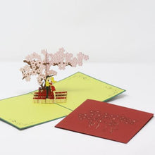 Load image into Gallery viewer, Kissing under Blossom Tree