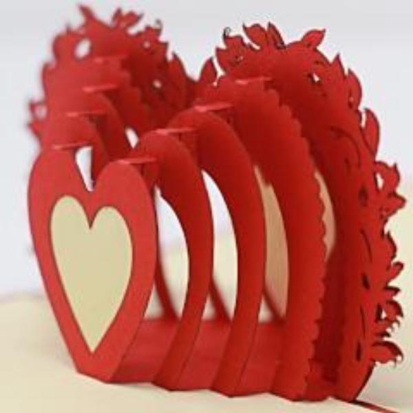 3D Heart - Pop Up Card
