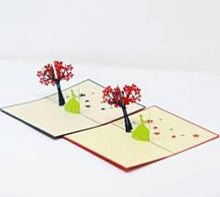 Load image into Gallery viewer, Happy Wedding Dancing Under Tree - Pop Up Card