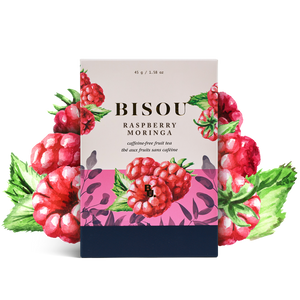 Raspberry Moringa - Caffeine Free Fruit Tea - Bisou Bar (15 Tea Bags)