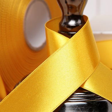 Satin Ribbon - Golden Yellow (10)