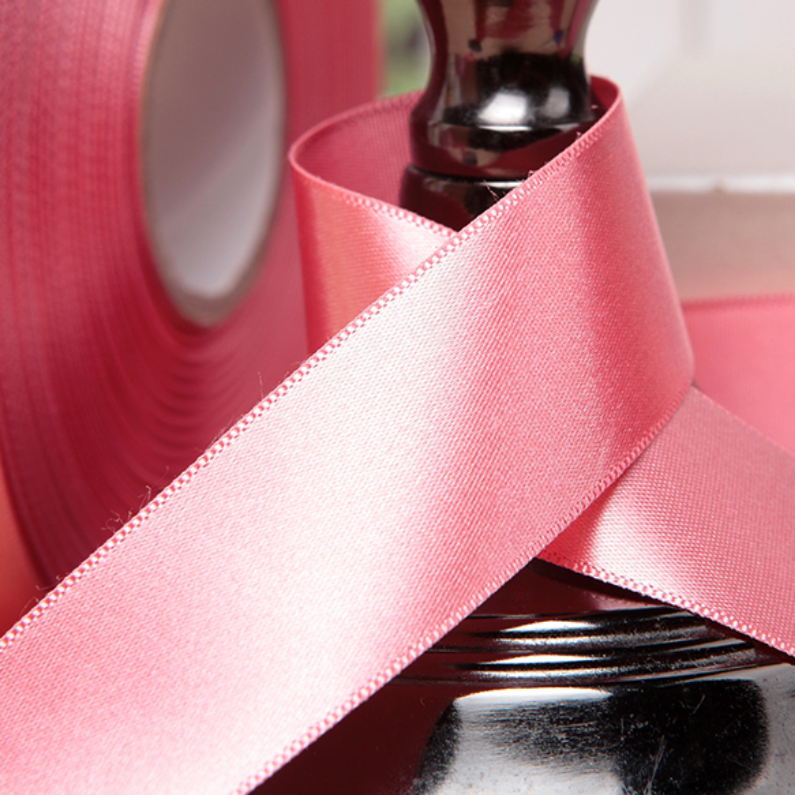 Satin Ribbon - Apricot Pink (16)