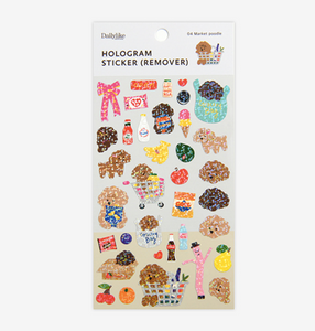 Hologram Sticker (Remover) - 04 Market Poodle