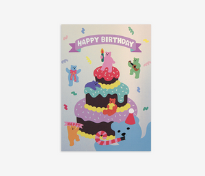 Hologram Card - 01 Happy Birthday