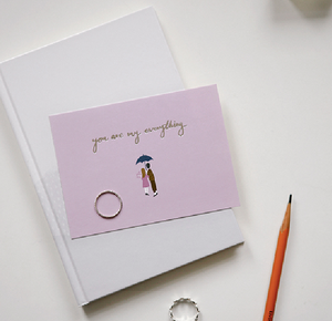 Message Card - Rainy Day