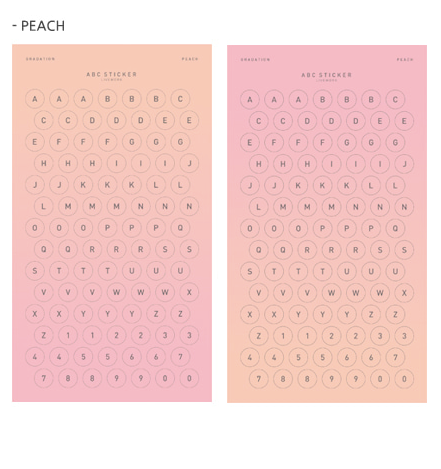 Alphabet ABC Stickers (2 sheets)