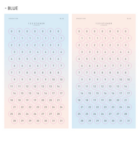 123 Stickers (2 Sheets)
