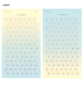 123 Stickers (2 Sheets)